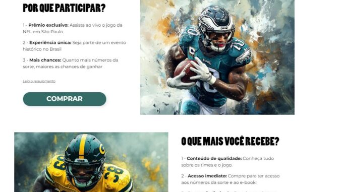 Adquira seu e-book e concorra a uma experiência única no maior evento de futebol americano do Brasil.