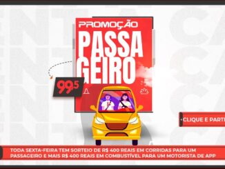 Promoção Passageiro 99,5 fm! Toda sexta-feira tem sorteio de quatrocentos reais em corridas para um passageiro e mais quatrocentos reais em combustível para um motorista de aplicativo ou táxi.