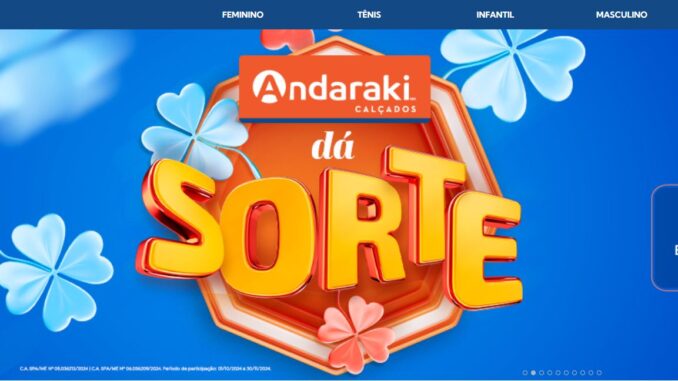 Promoção Andaraki dá sorte