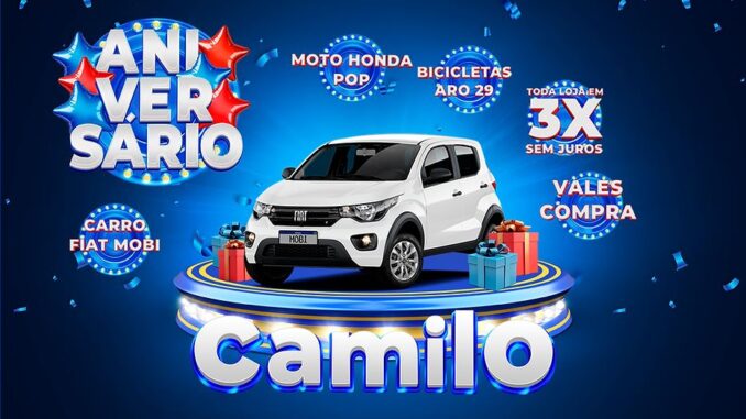 gcacamilo Comemore o aniversário do Grupo Camilo e concorra a prêmios de até R$ 70 mil!
